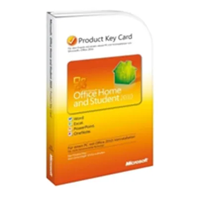 HP Microsoft Office 2010 Home and Student Product Key Card
