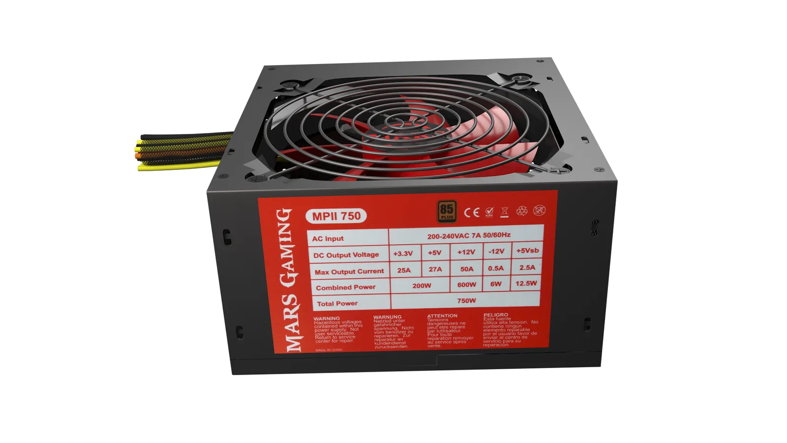 Mars Gaming MPII750 power supply unit – slika 5