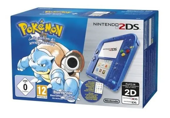 Nintendo 2DS + Pokémon Blue Version portable game console