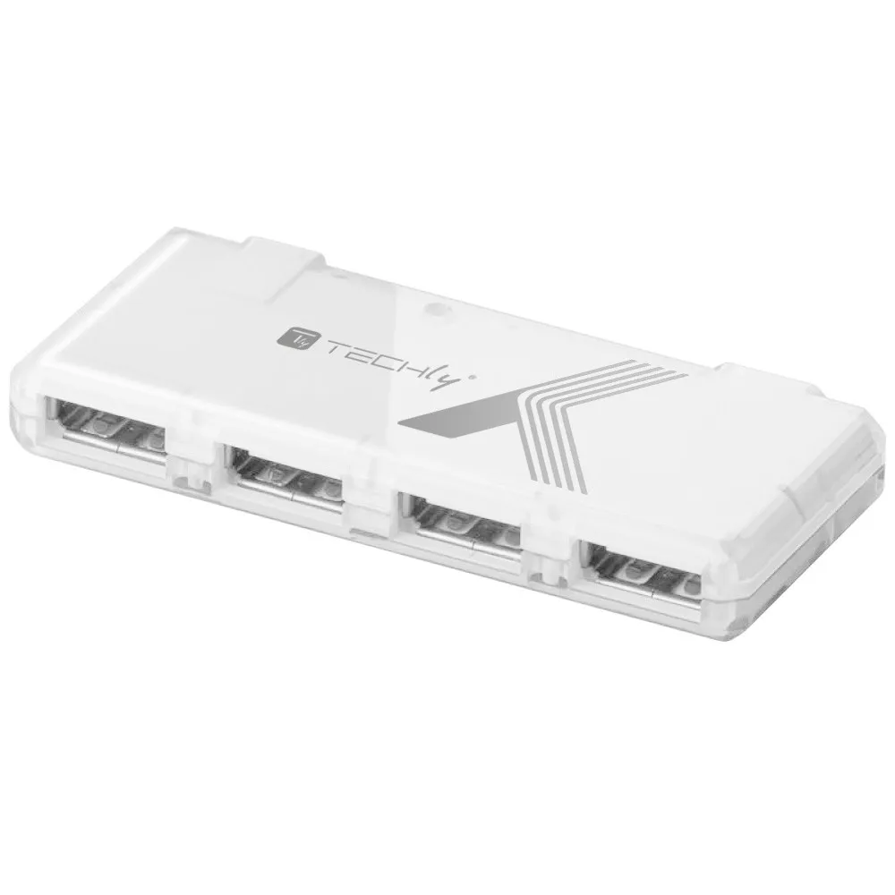 Techly IUSB2-HUB4-WHTY interface hub