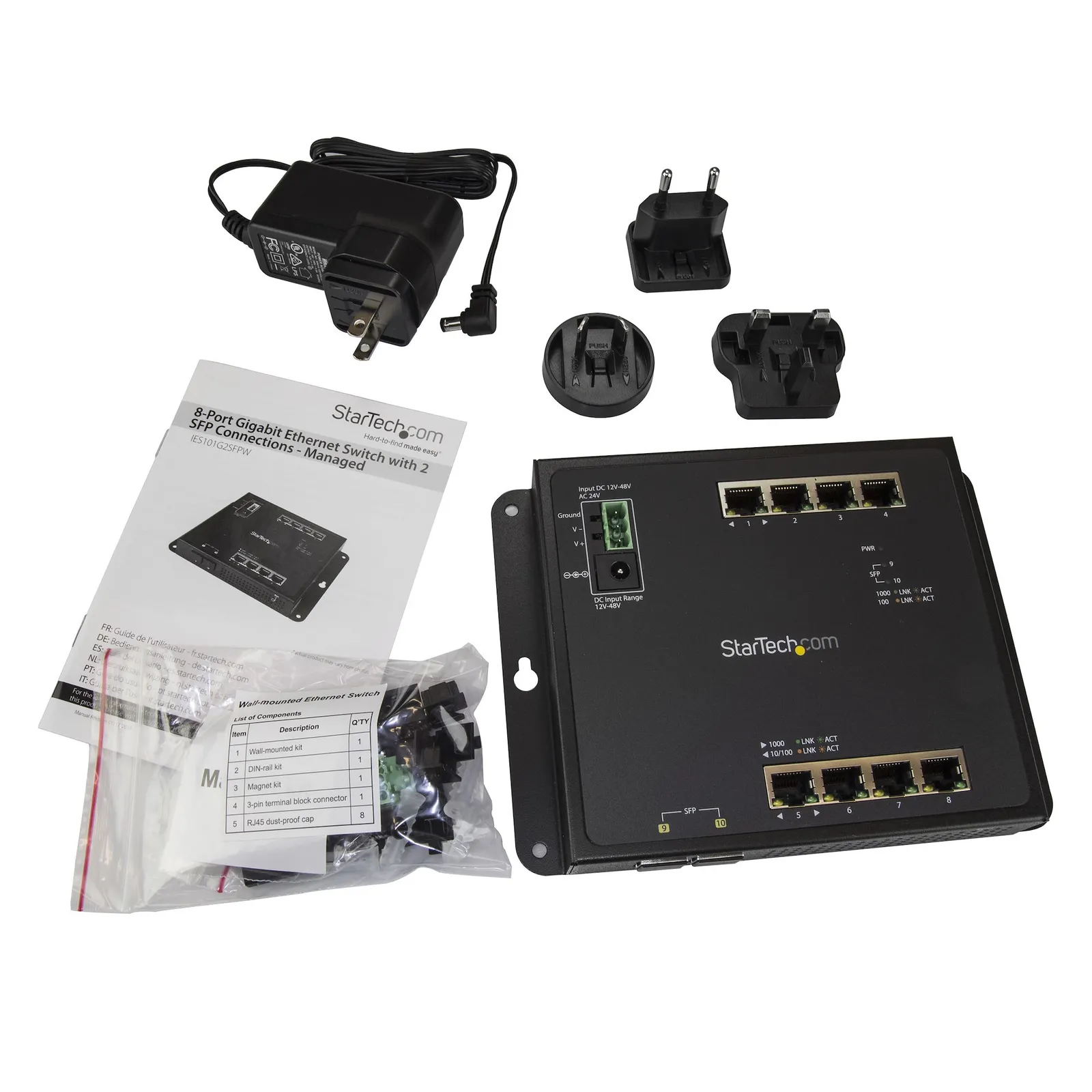 StarTech.com IES101G2SFPW network switch – slika 4