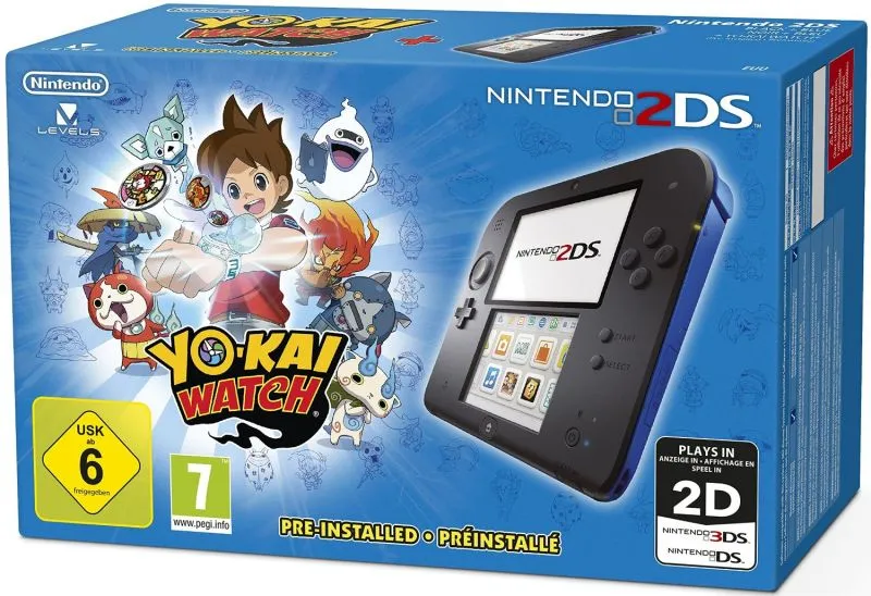 Nintendo 2DS + Yo-Kai Watch portable game console
