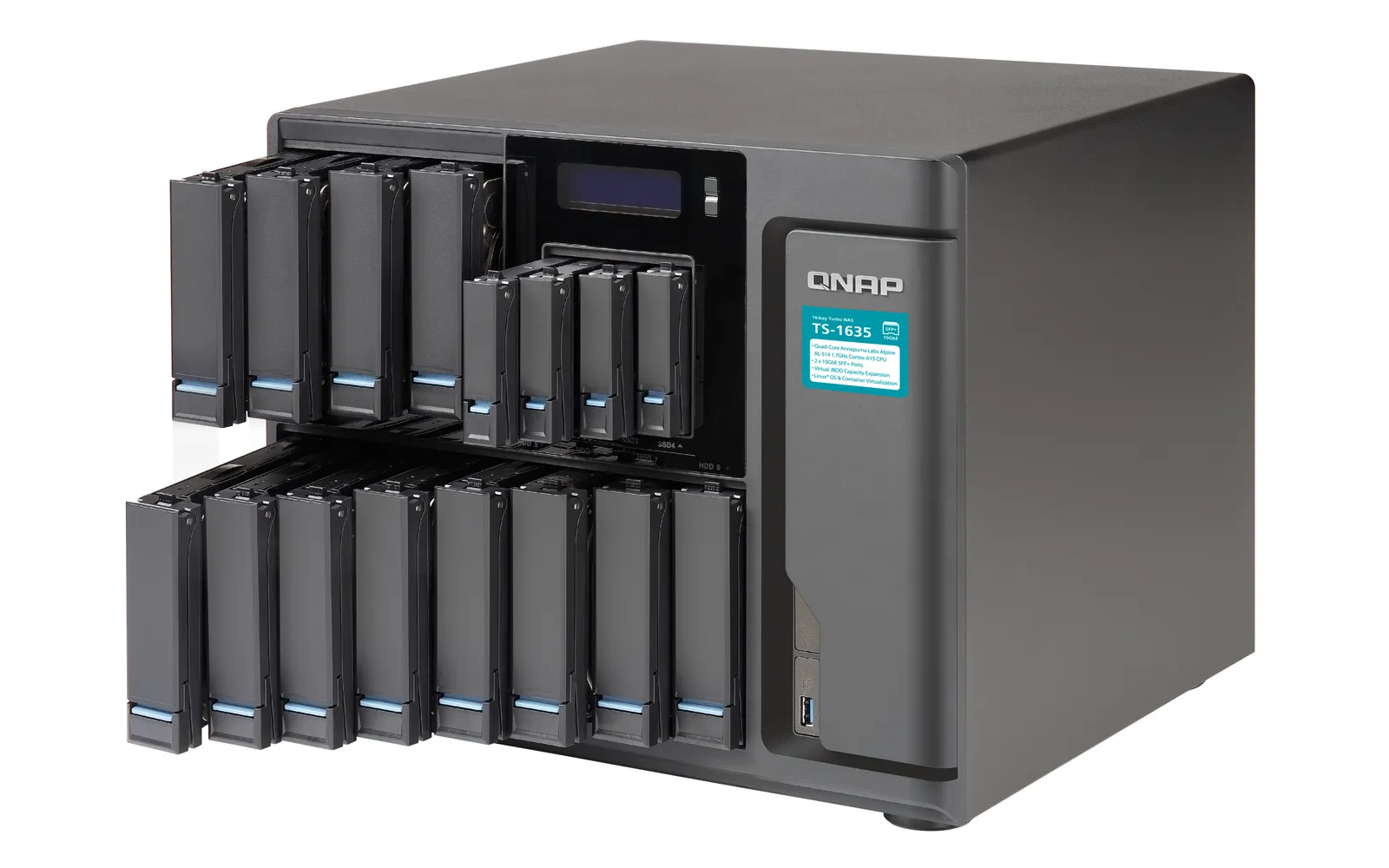 QNAP TS-1635-8G 16BAY 96TB IRONWOLF TS-1635-8G 16X 6TB ST6000VN0041 – slika 2