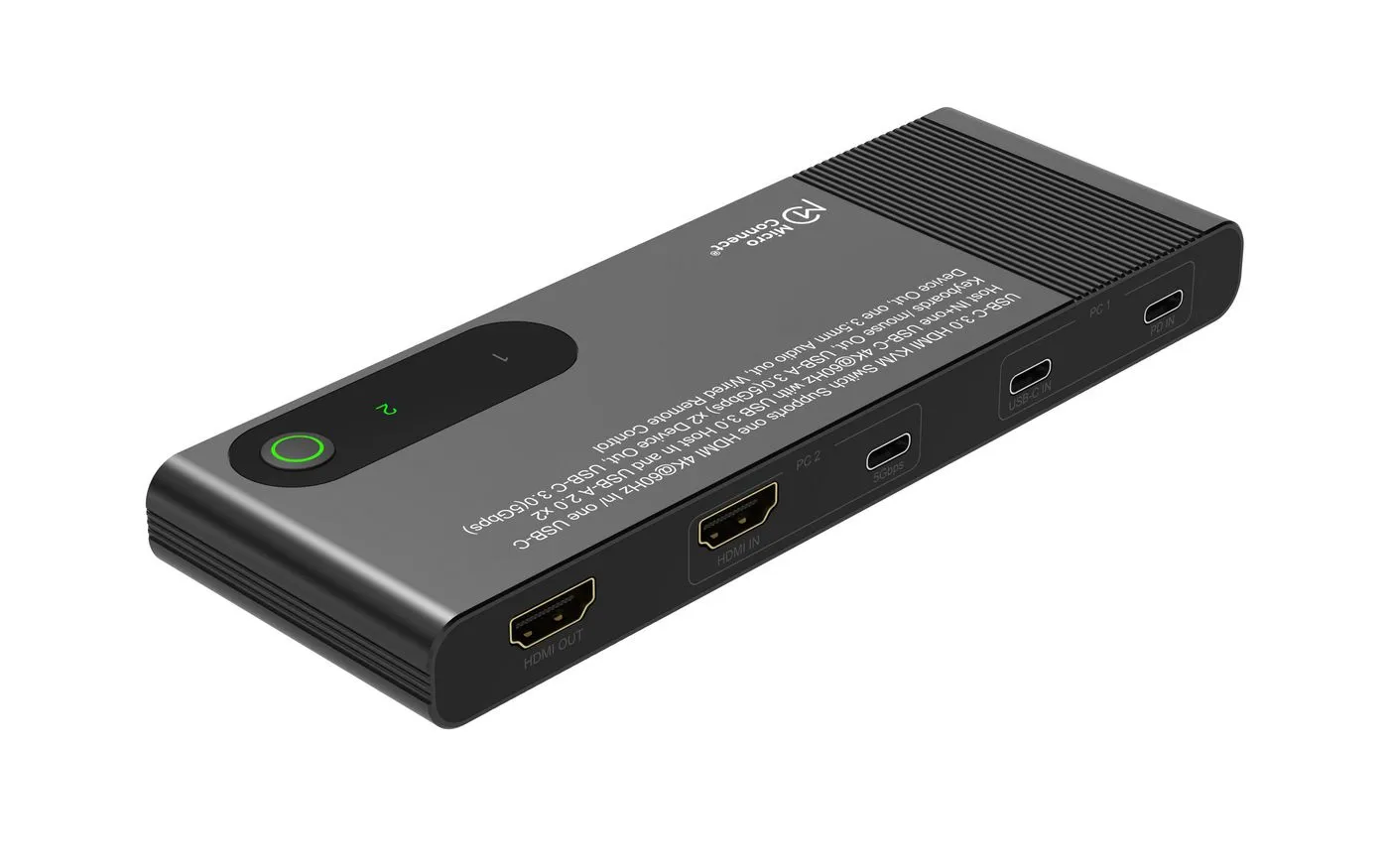 Microconnect HDMI & USB-C 2-Port KVM switch – slika 5