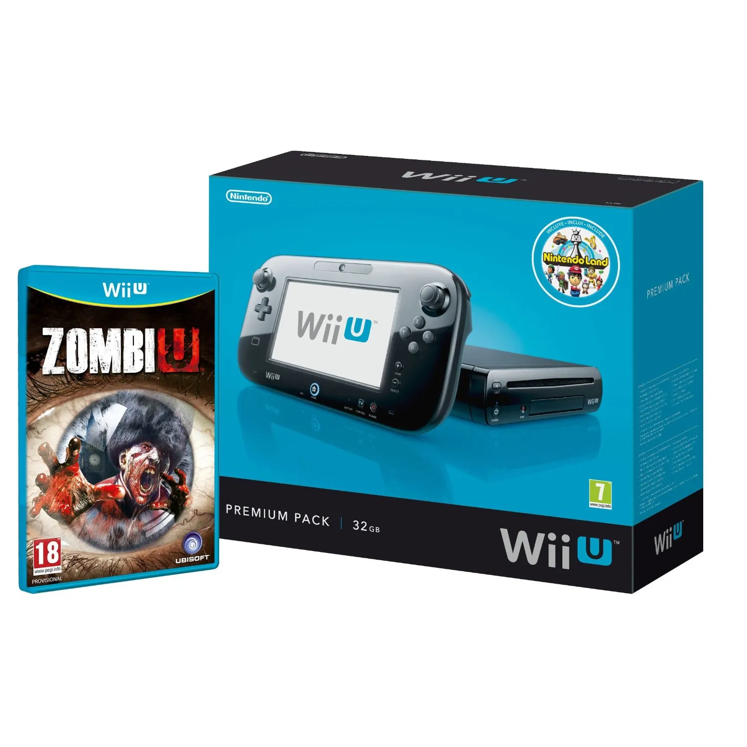 Nintendo Wii U Premium Pack + ZombiU – slika 2