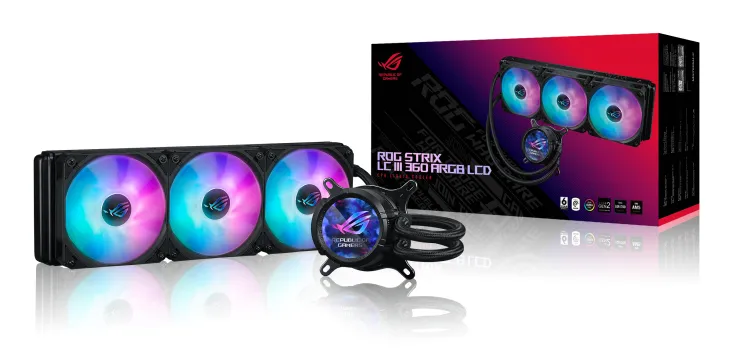 ASUS ROG STRIX LC III 360 ARGB LCD – slika 9