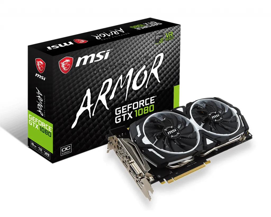 MSI ARMOR 1080 8G OC graphics card