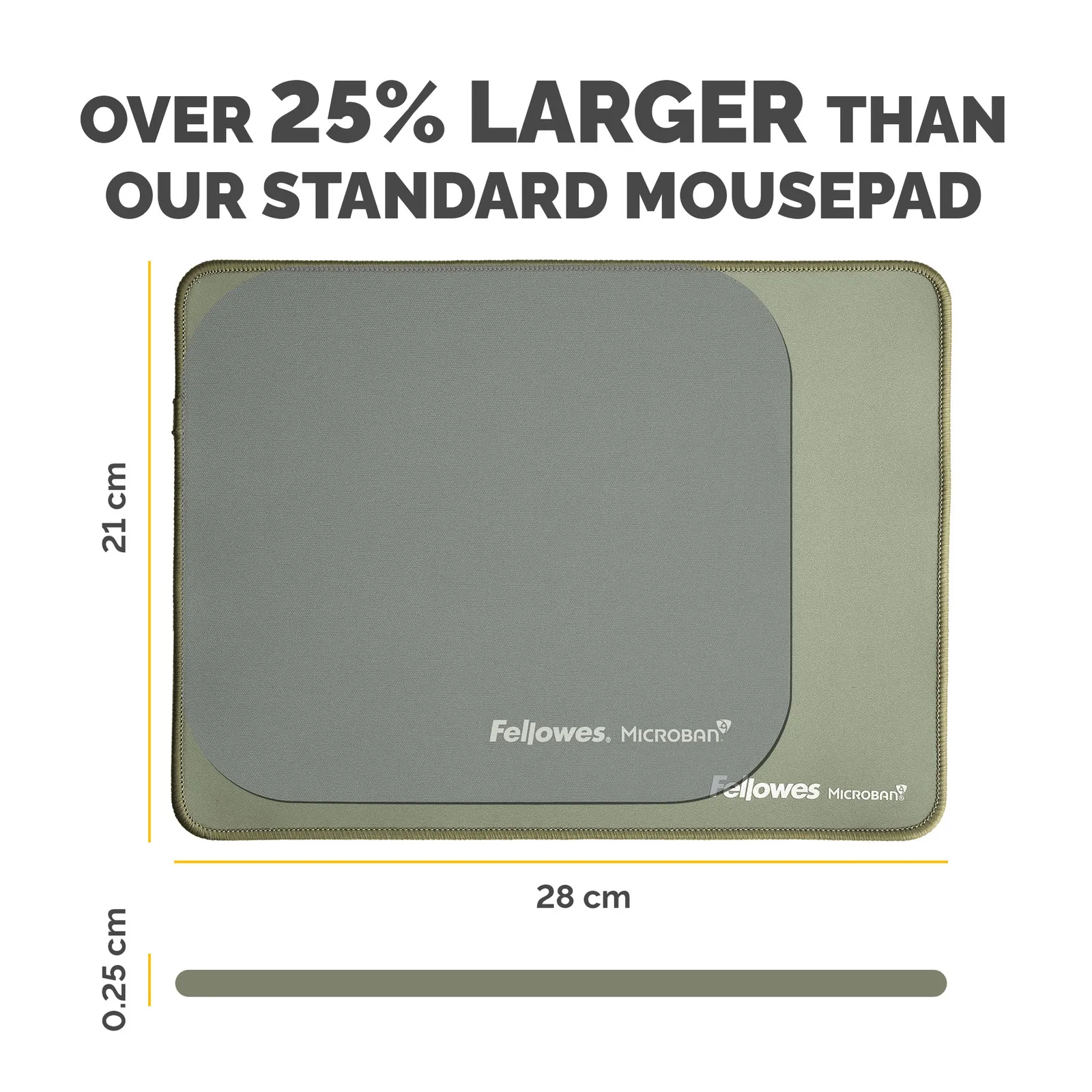 Fellowes Breyta (New) XL Mousepad Sage – slika 3