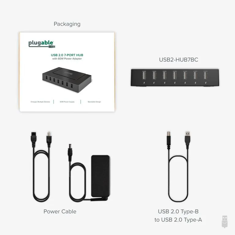 Plugable Technologies USB2-HUB7BC interface hub – slika 6