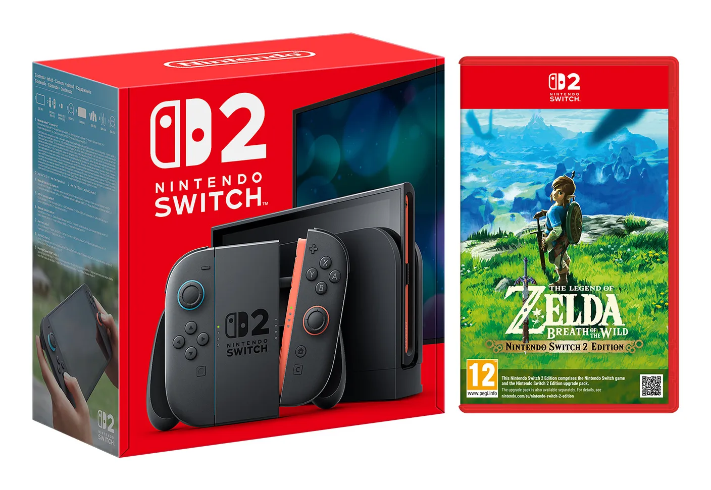 Nintendo Switch 2 + The Legend of Zelda: Breath of the Wild portable game console