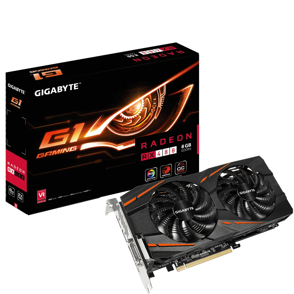 GIGABYTE GAMING GV-RX480G1 -8GD graphics card – slika 6