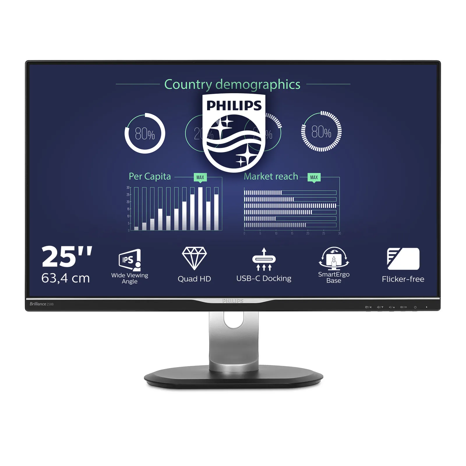 Philips Brilliance 258B6QUEB/11 computer monitor – slika 2