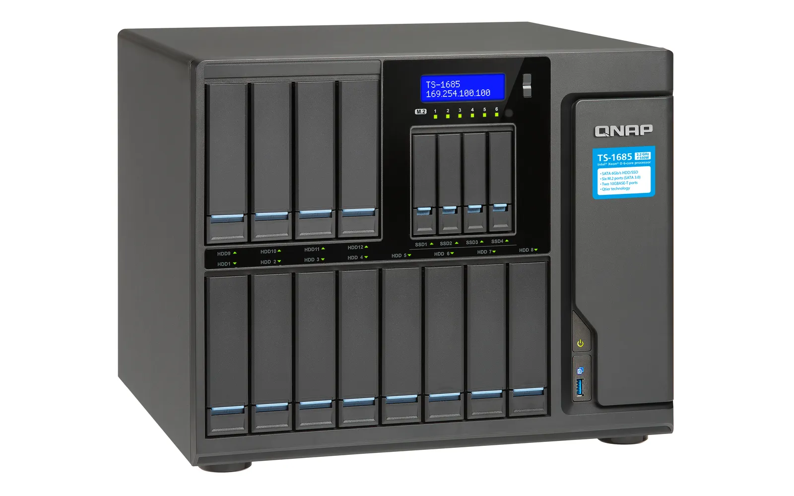 QNAP TS-1685-D1521-32G 48TB (12 x 4TB Seagate IronWolf HDD) – slika 6