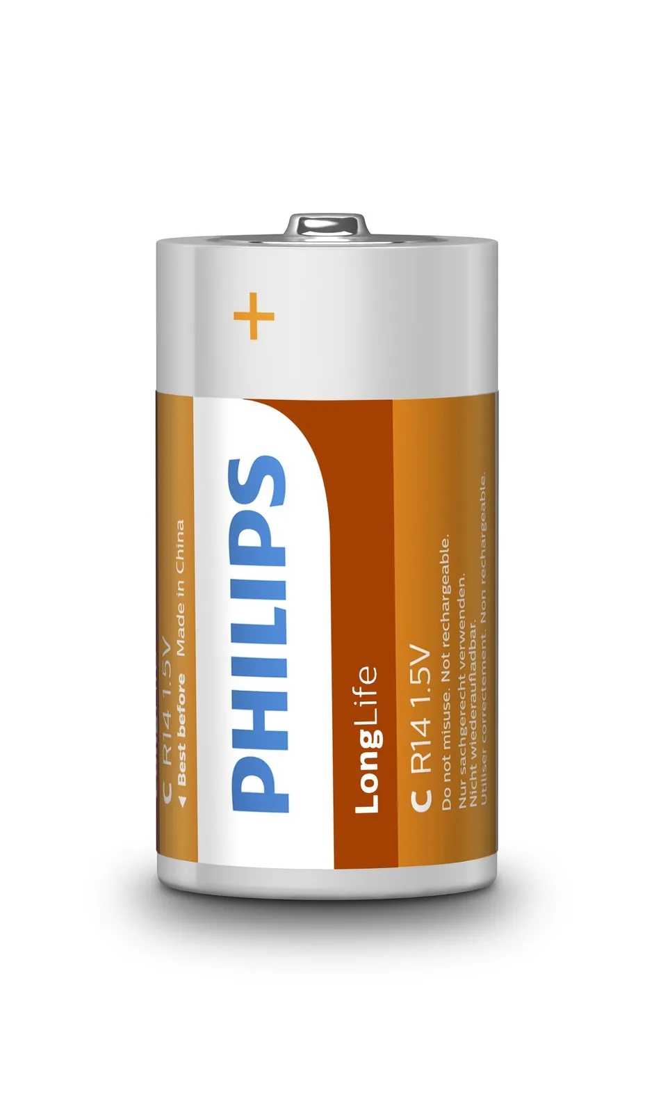 Philips Super Heavy Duty R14L2B/27 household battery