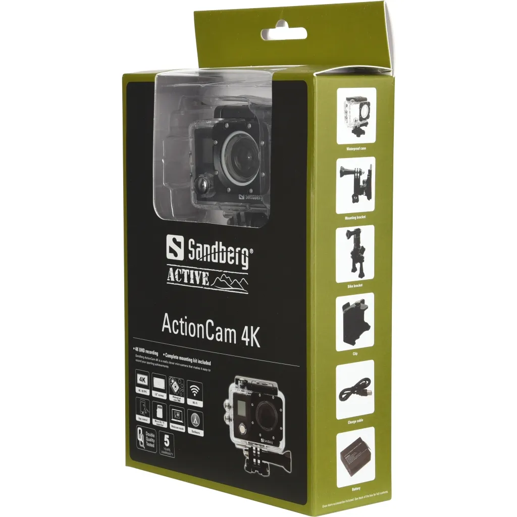 Sandberg ActionCam 4K Waterproof + WiFi action sports camera – slika 2