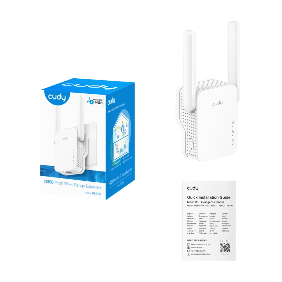 Cudy N300 Mesh Wi-Fi Range Extender, RE300 1.0 – slika 4