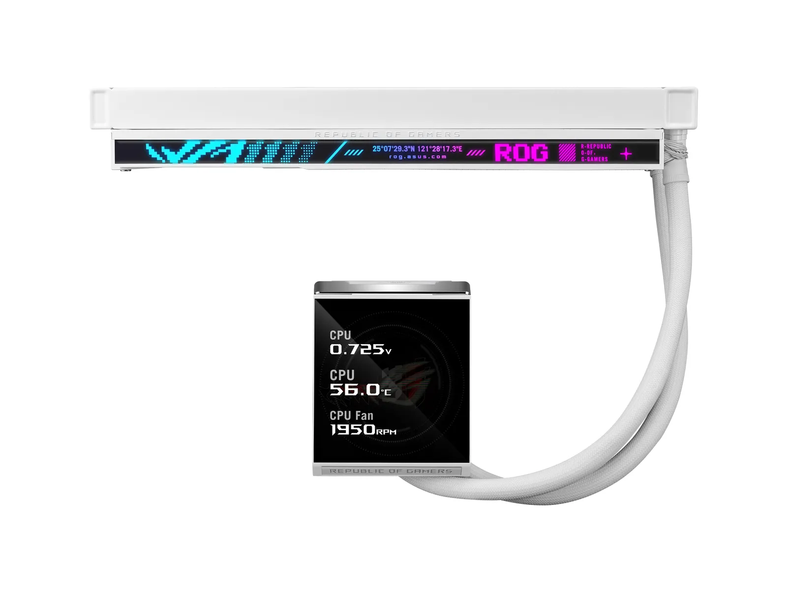 ASUS ROG Strix LC IV 360 ARGB LCD White Edition – slika 6