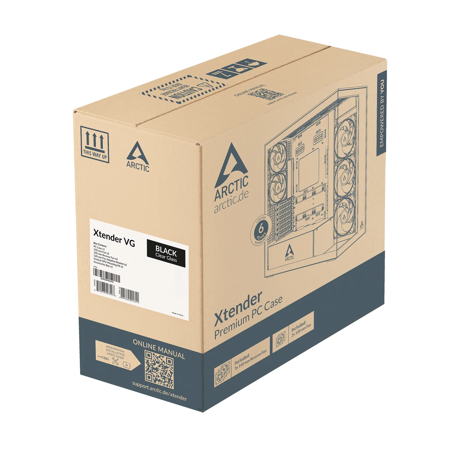 ARCTIC Xtender VG Black (Clear Glass) – slika 10