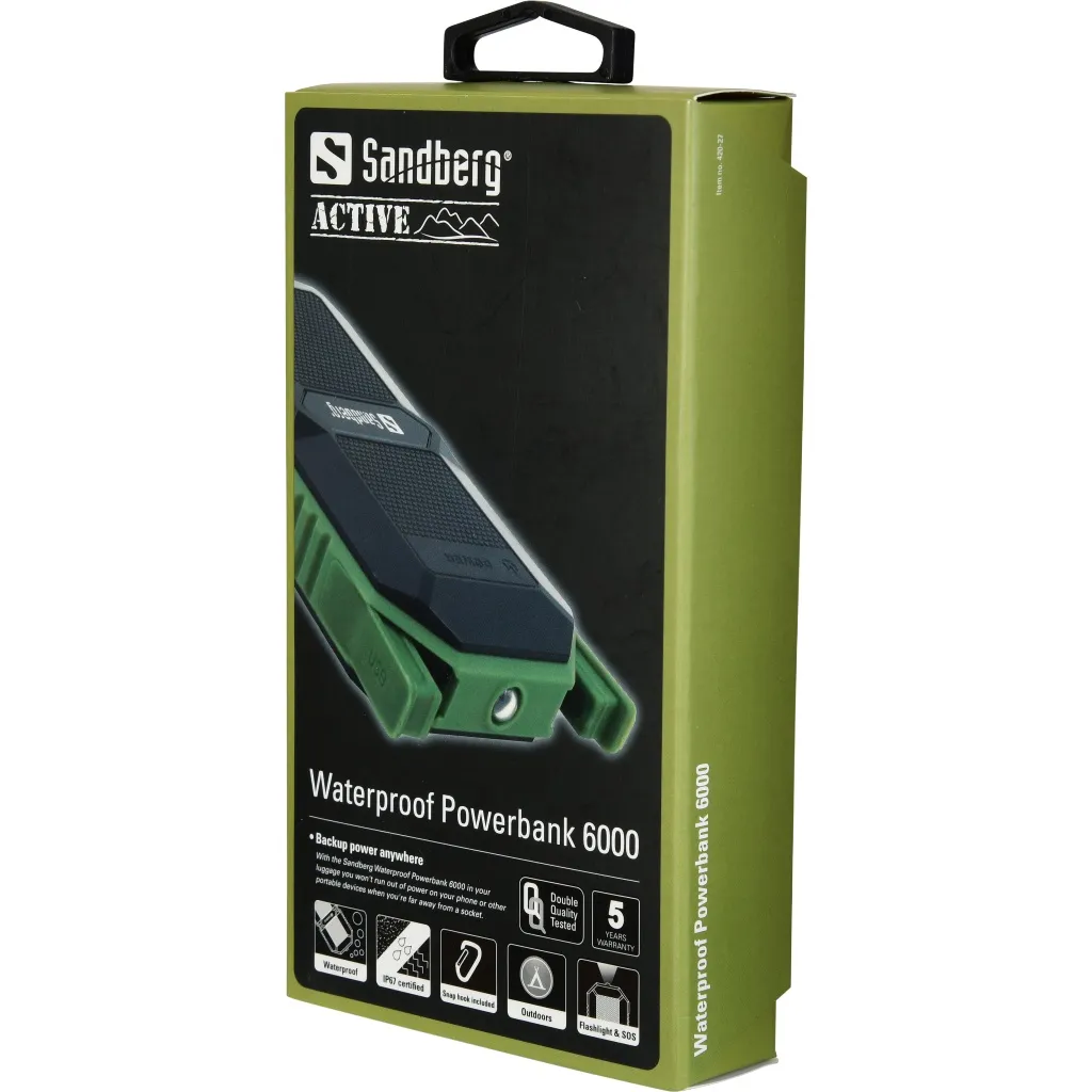 Sandberg Waterproof Powerbank 6000 – slika 2