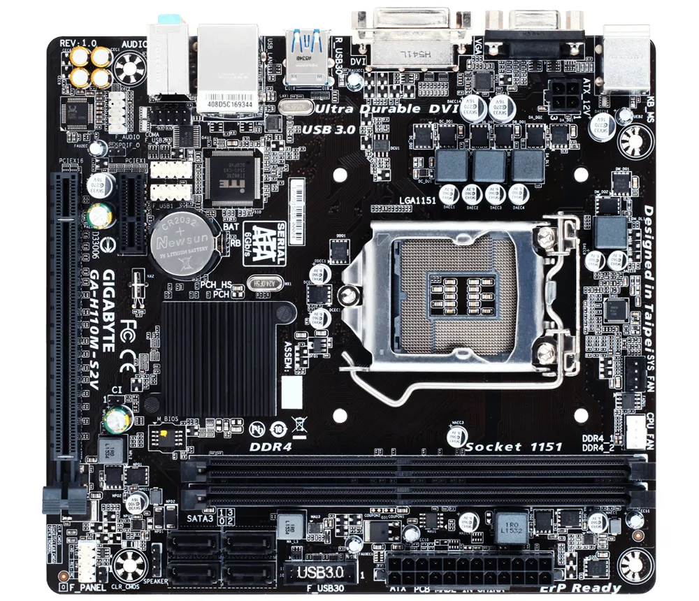 GIGABYTE GA-H110M-S2V motherboard