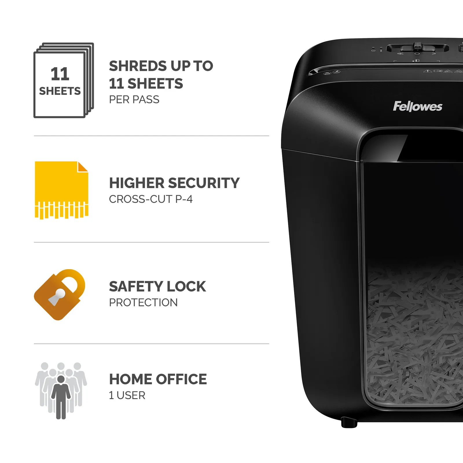 Fellowes LX Series Powershred LX70 Cross Cut Shredder 4403401 paper shredder – slika 2