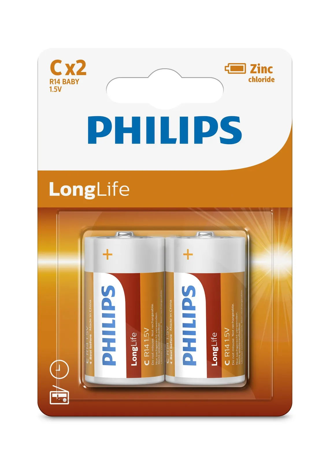 Philips Super Heavy Duty R14L2B/27 household battery – slika 2