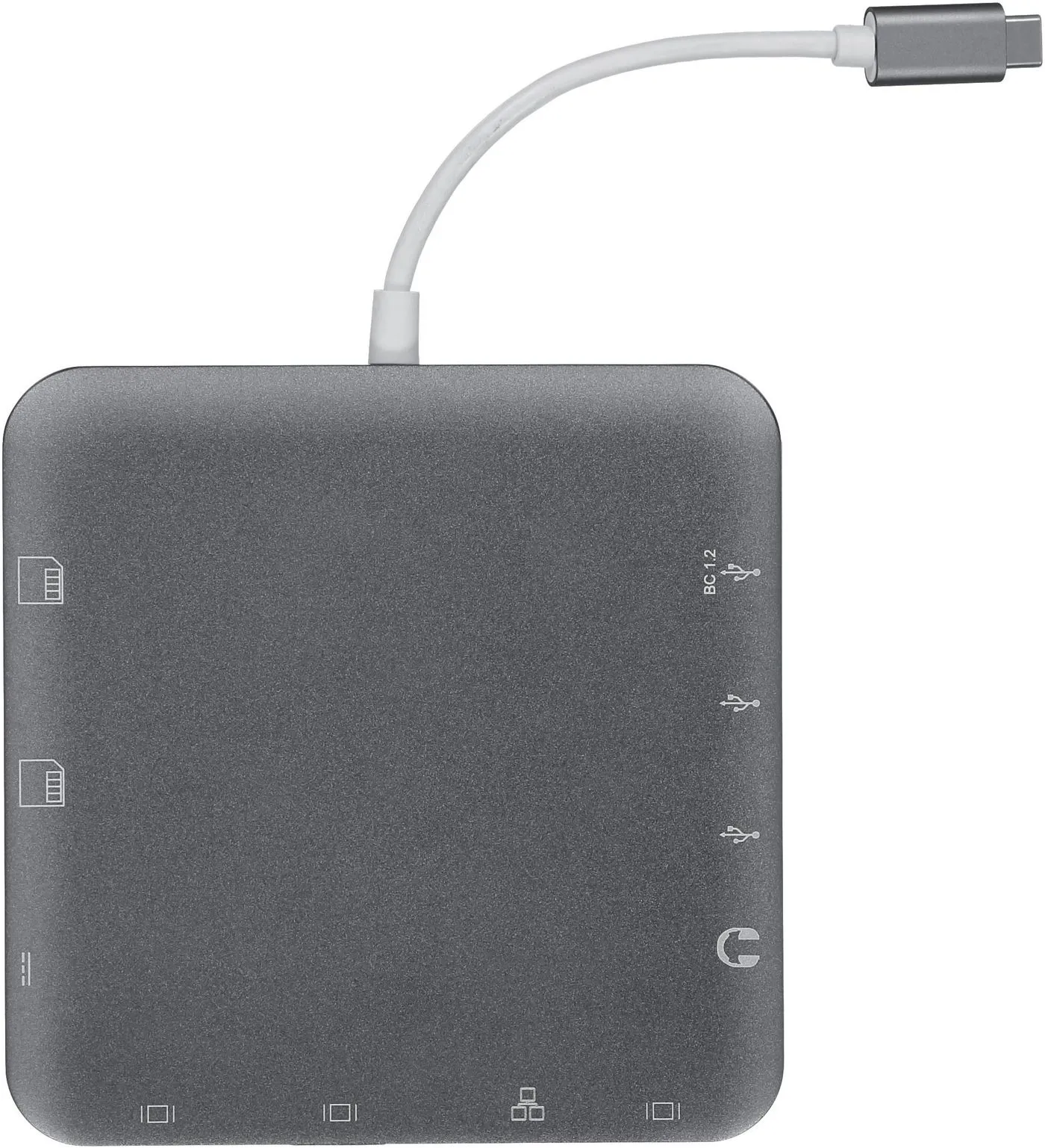 eSTUFF USB-C Docking Hub Grey – slika 2