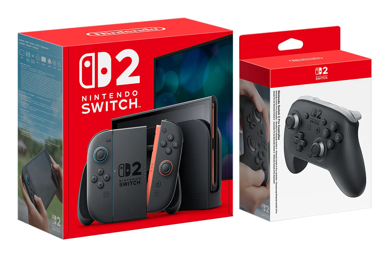 Nintendo Switch 2 + Switch 2 Pro Controller portable game console