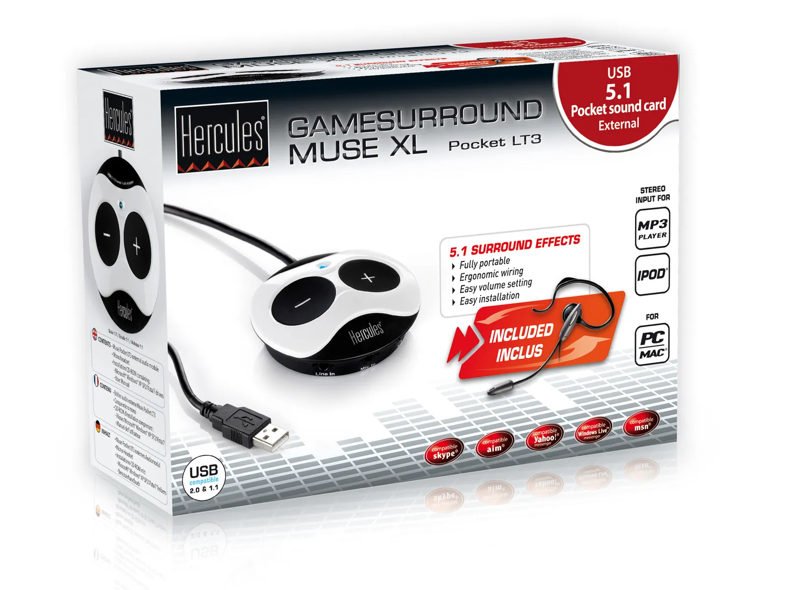 Hercules Gamesurround Muse XL Pocket LT3 + Headset – slika 4