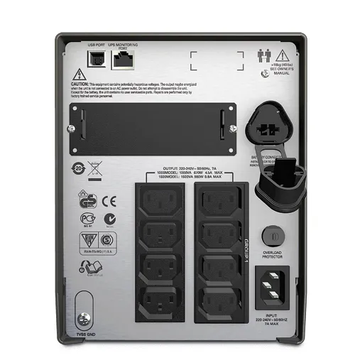 APC SMT1000I + War 6y uninterruptible power supply (UPS) – slika 2