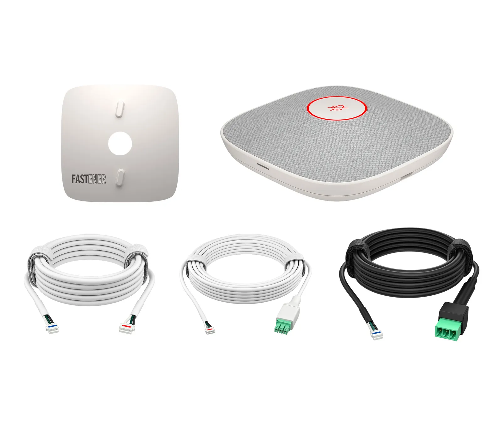 HP Studio A2 White Table Microphone w/ Mounting Plate I/O cables TAA
