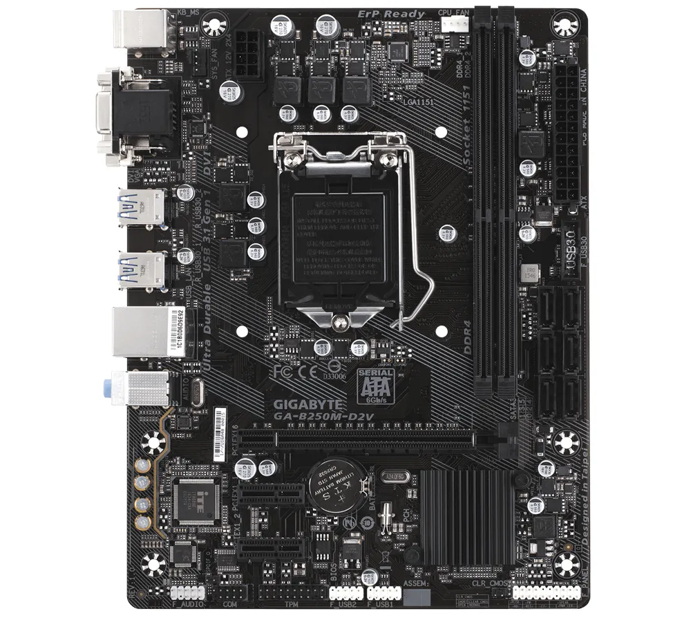 GIGABYTE GA-B250M-D2V Bulk – slika 3