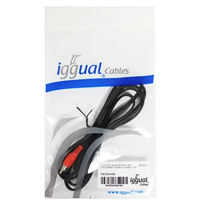 iggual 3.5mm - 2 x RCA, m-m, 1.5m audio cable – slika 2