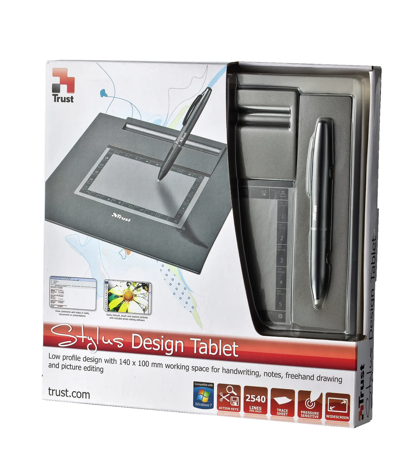 Trust Slimline Design Tablet TB-5300 graphic tablet – slika 3