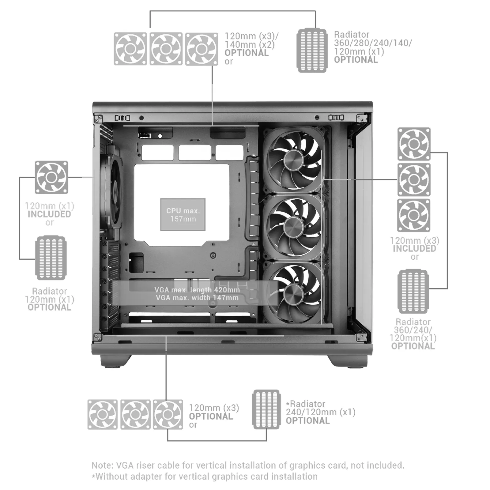 Mars Gaming MCREVPRO computer case – slika 10