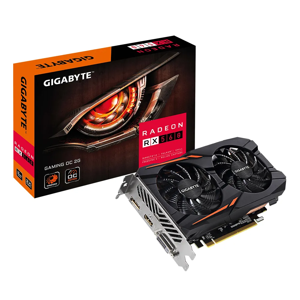 GIGABYTE GAMING GV-RX560GAMING-OC-2GD graphics card