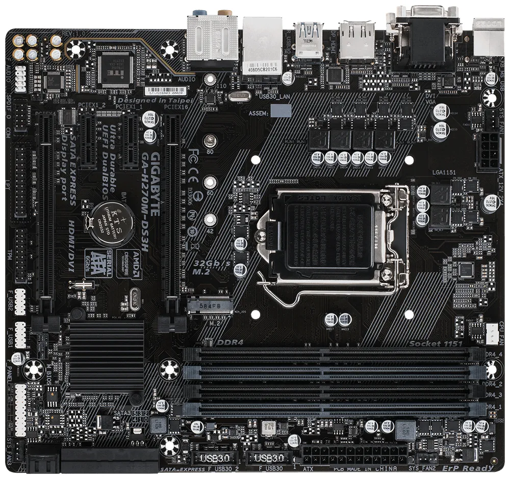 GIGABYTE GA-H270M-DS3H Bulk – slika 3