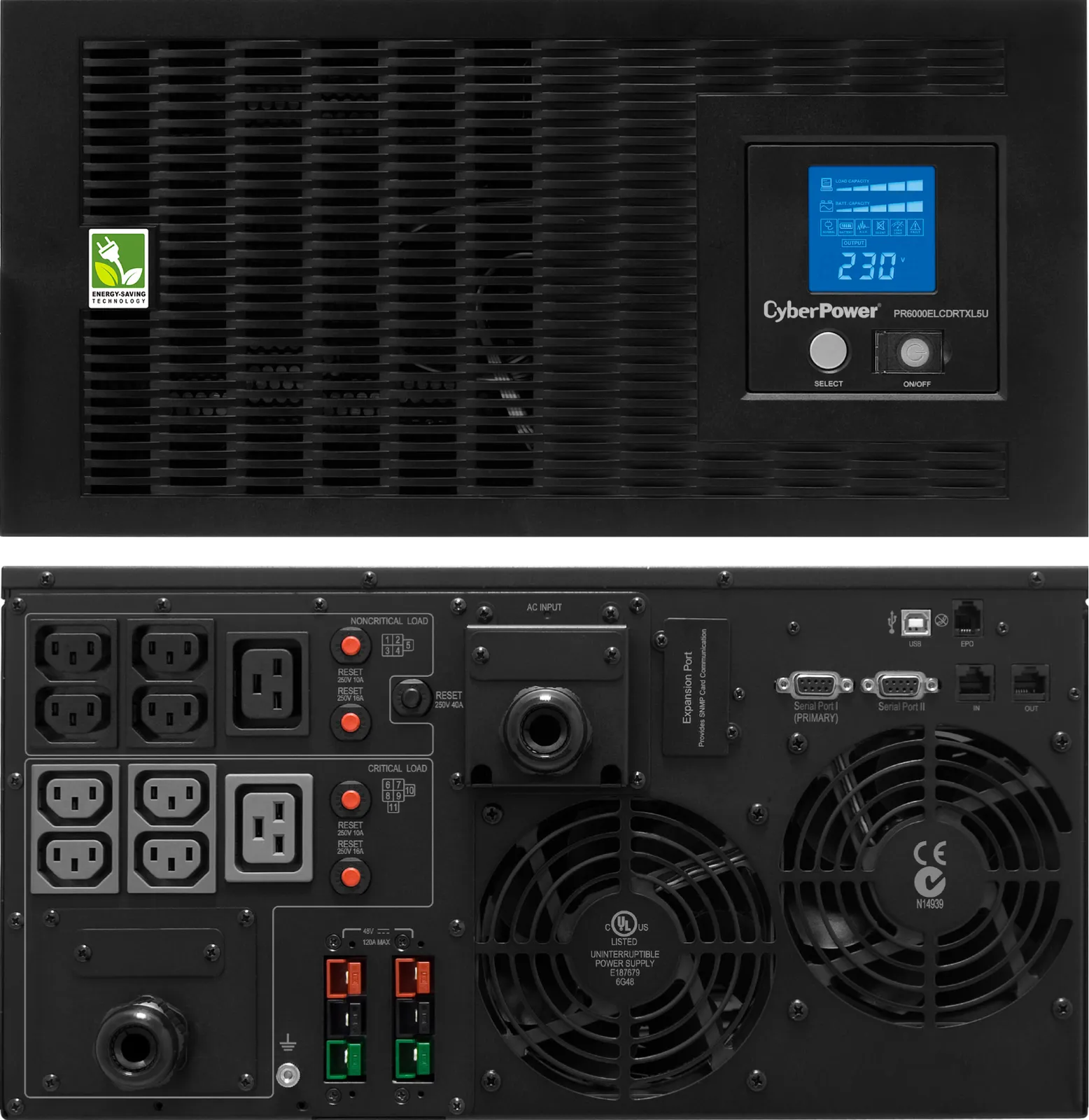 CyberPower PR5000ELCDRTXL5U uninterruptible power supply (UPS) – slika 2