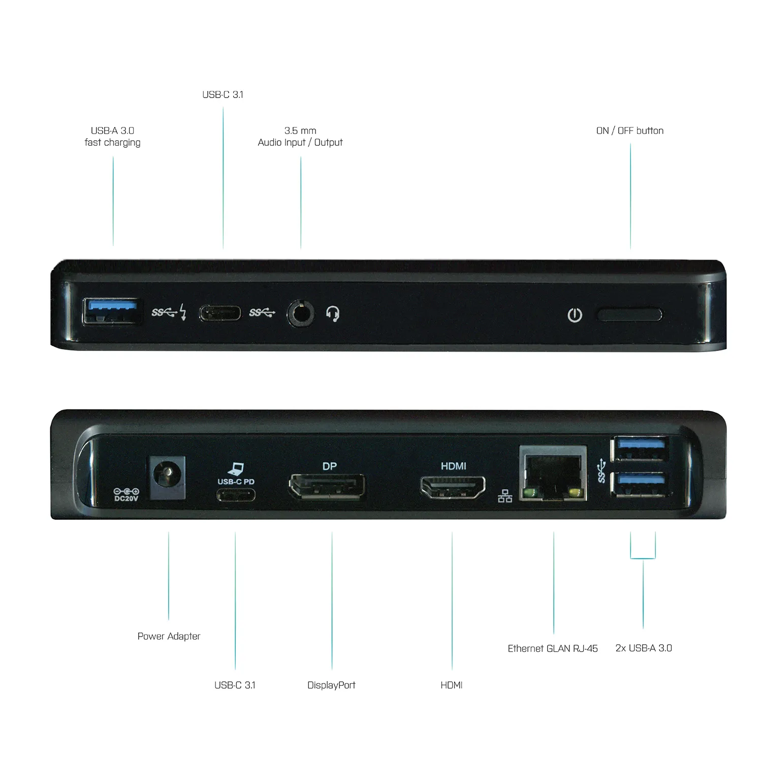 i-tec C31DUALDOCKPDUK laptop dock/port replicator – slika 4