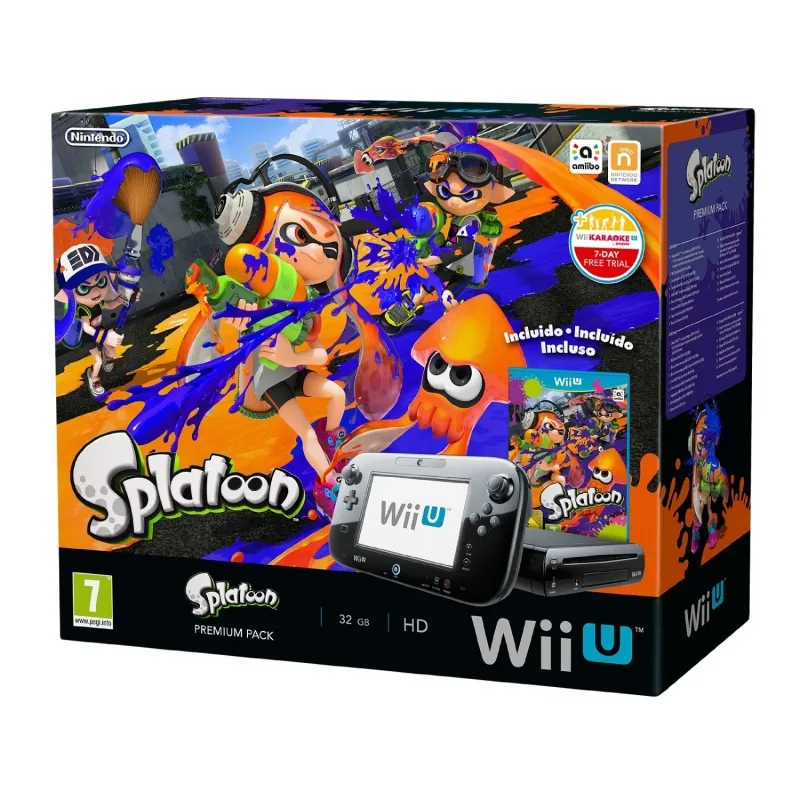 Nintendo Wii U Premium Pack + Splatoon