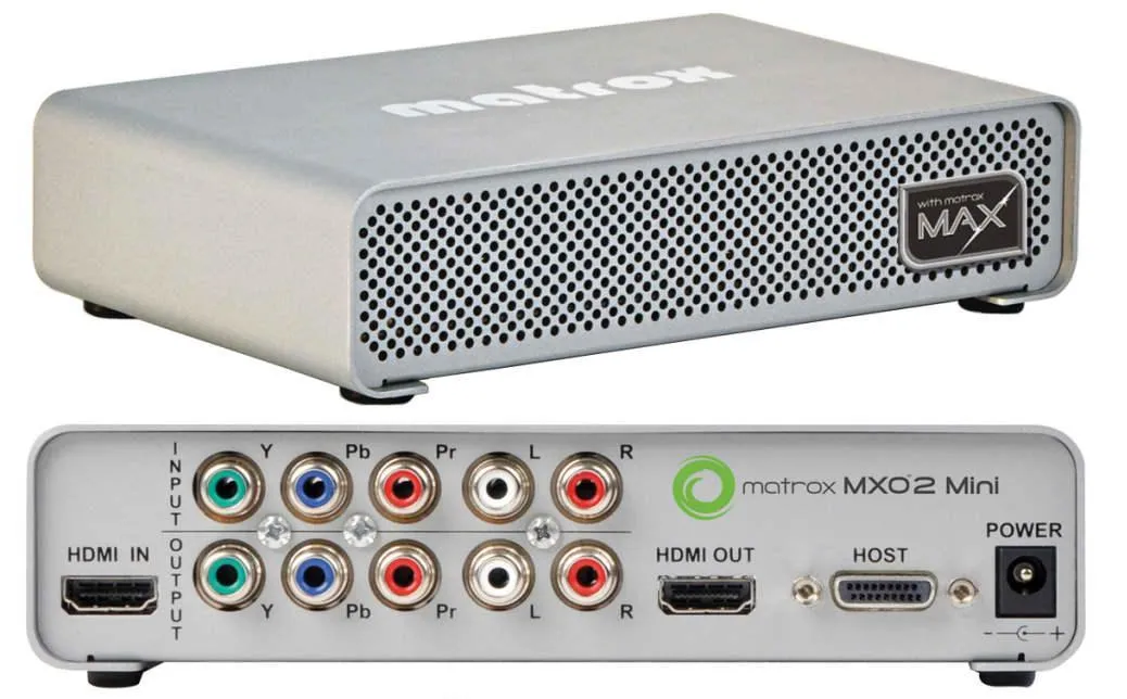 Matrox MXO2 Mini MAX video capturing device
