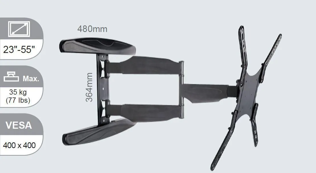 Vivolink VLMW2355A TV mount/stand – slika 2