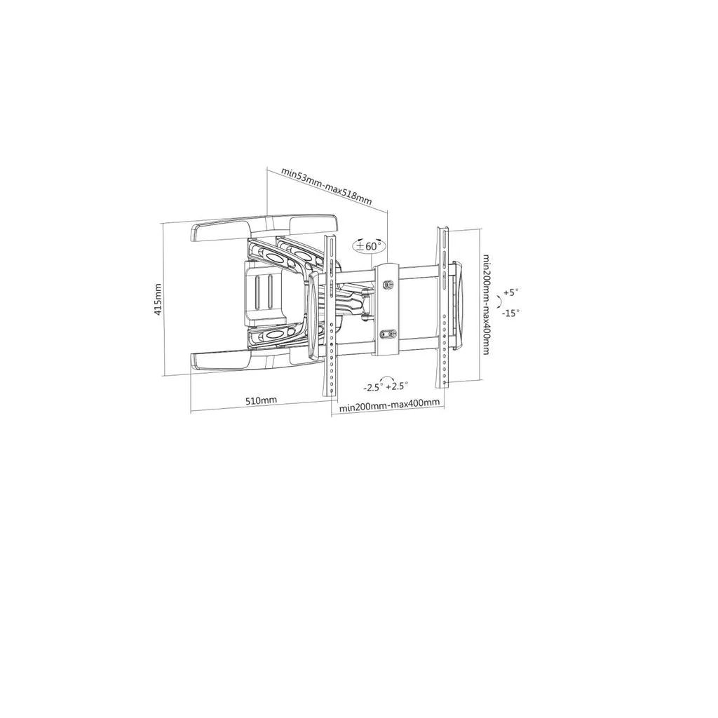 Manhattan 461306 TV mount/stand – slika 5