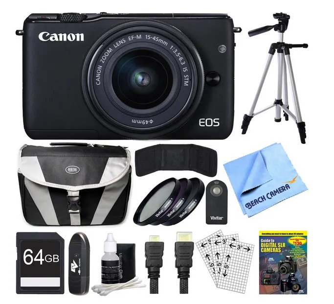 Canon EOS M10 + EF-M 15-45mm f/3.5-6.3 IS STM + 64GB Bundle – slika 5