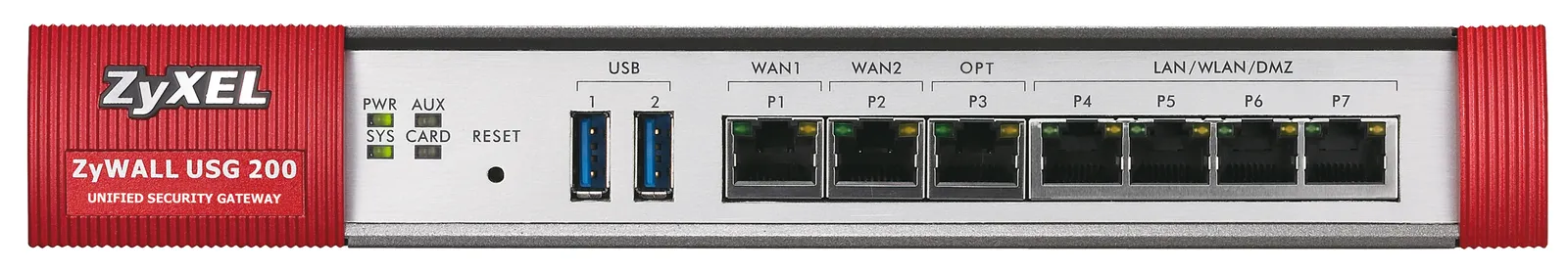 Zyxel ZyWALL USG 200 + 1Y AV + 1Y IDP + 1Y CF hardware firewall