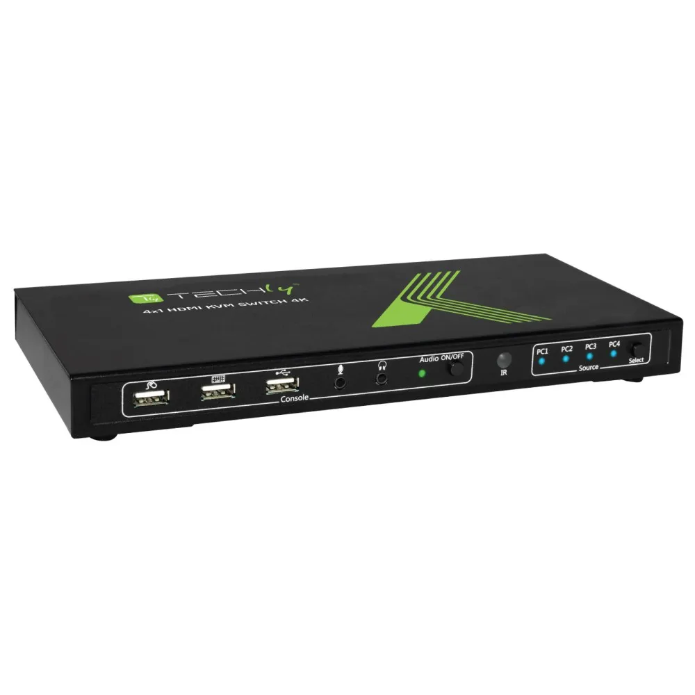 Techly 4x1 USB HDMI 4Kx2K IDATA KVM-HDMI4U KVM switch – slika 2