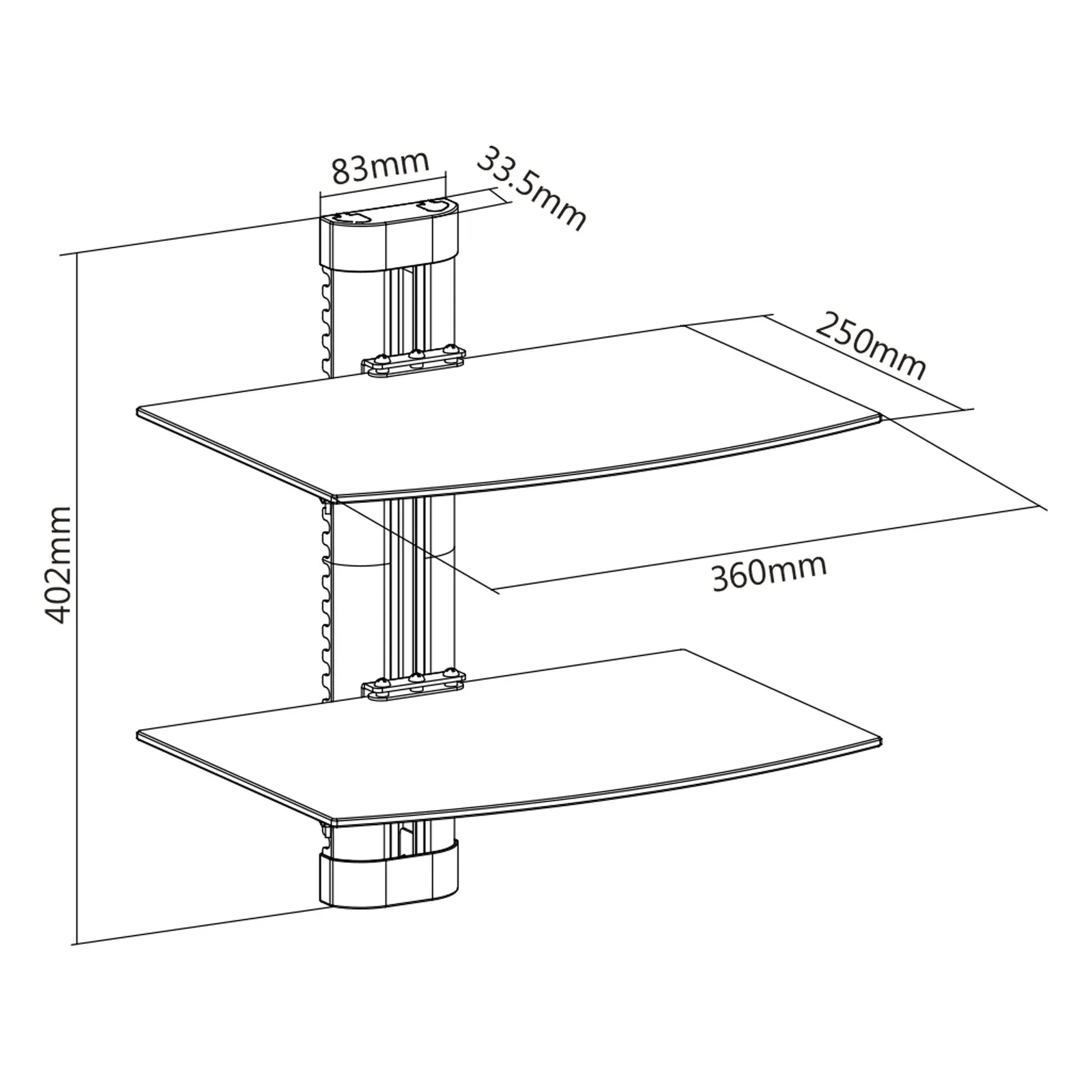 InLine 23151B TV mount/stand – slika 2