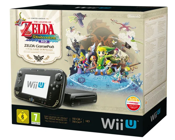 Nintendo Wii U Premium + The Legend of Zelda: The Wind Waker HD Edition