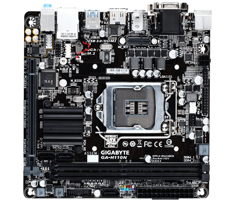 GIGABYTE GA-H110N motherboard – slika 2