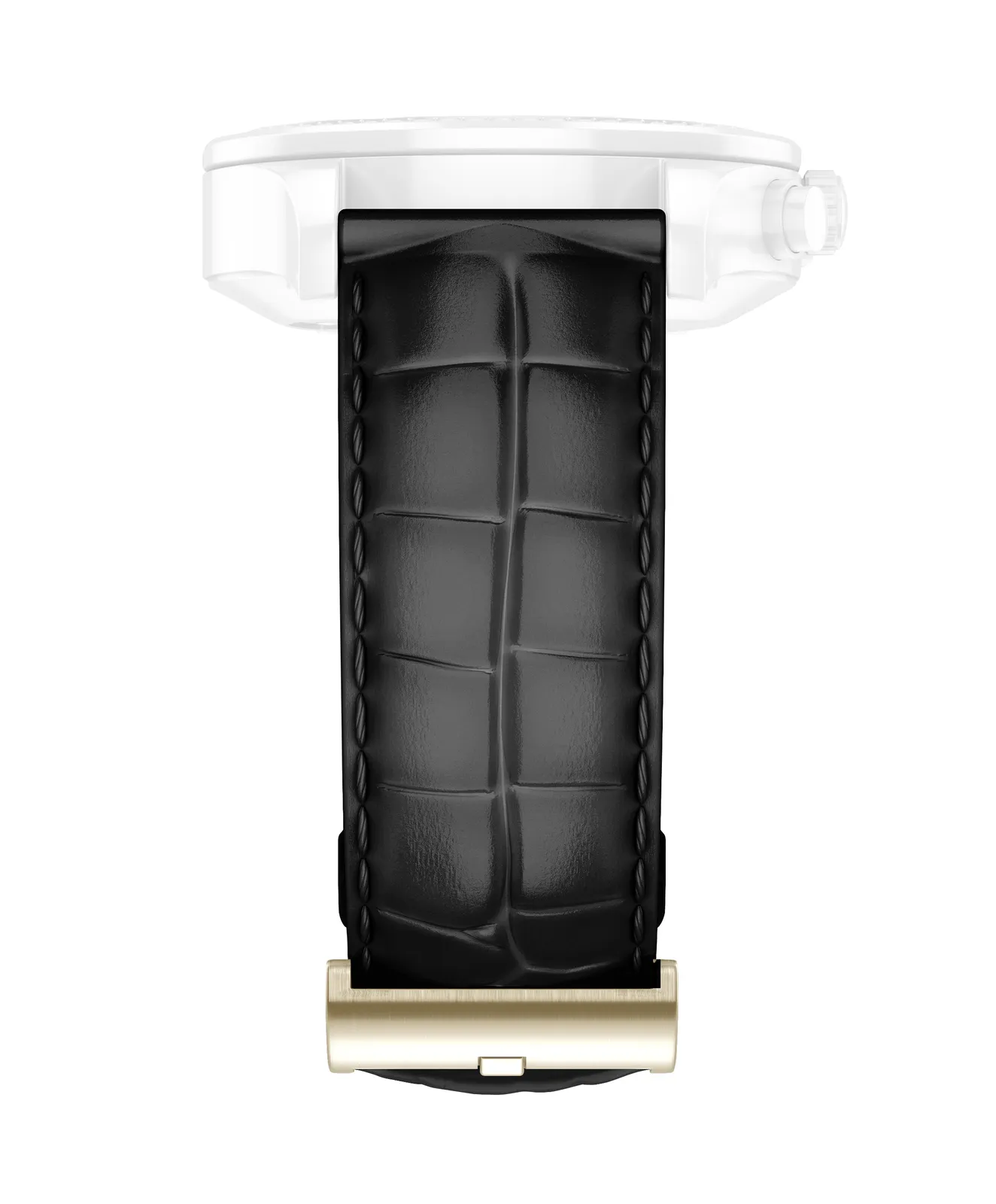 HP Isaac Mizrahi Black Strap with Gold Buckle